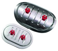 Лючок накладной CAD 300*200 mm Ø355 RED