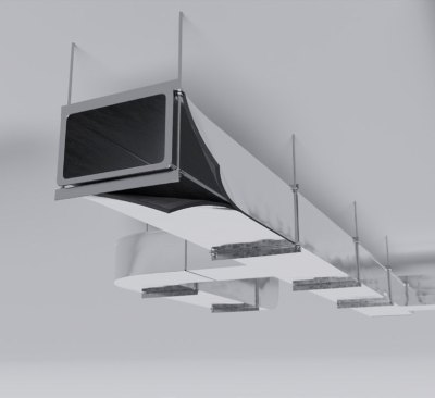 Рулон теплоизоляционный РУ-ФЛЕКС ВЕНТ-СК МЕТАЛЛ 25×1000 мм, 8 м